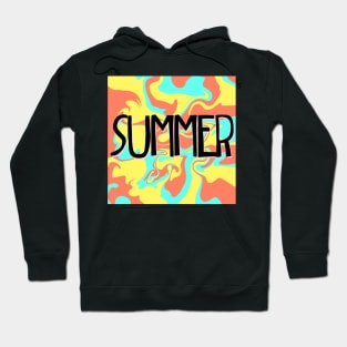 Summer trendy colors tye dye swirl Hoodie